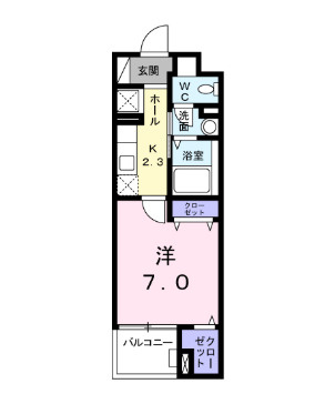 イースト　ブルーの間取り