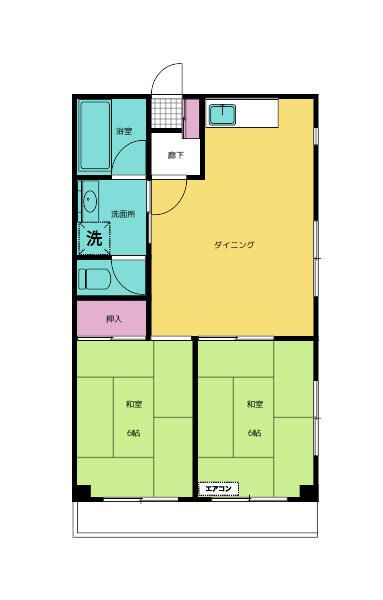 高南マンションの間取り