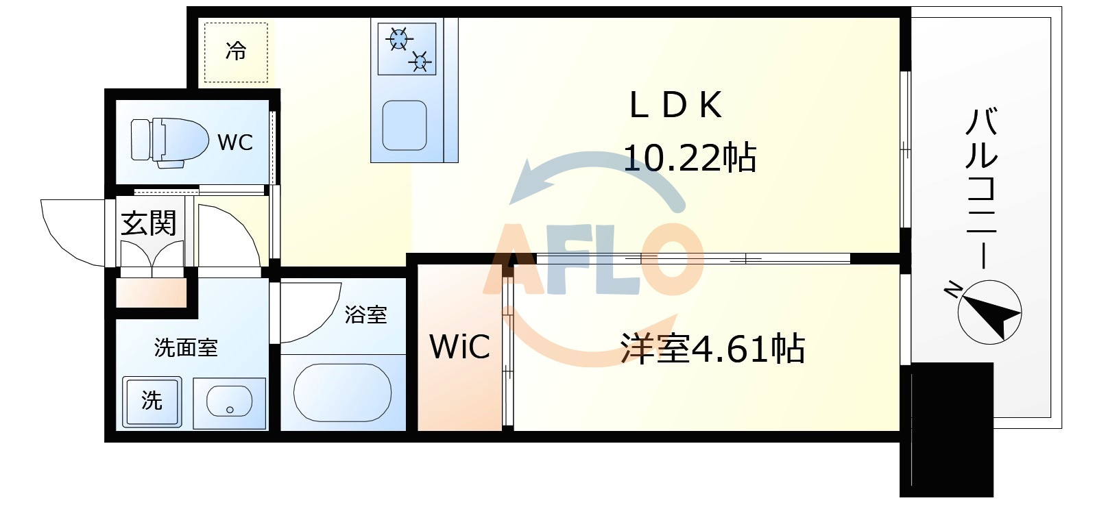 プレジオ阿波座の間取り|プレジオ阿波座　間取り