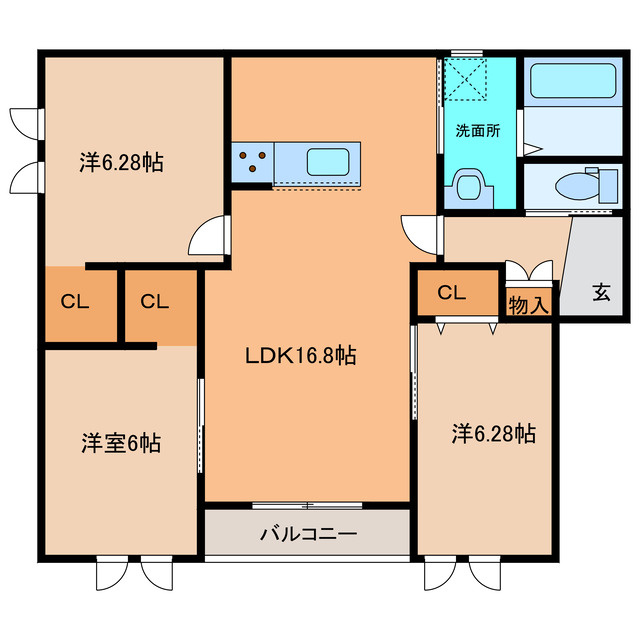 M CUBEⅡの間取り