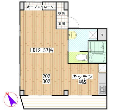 東ビルの間取り