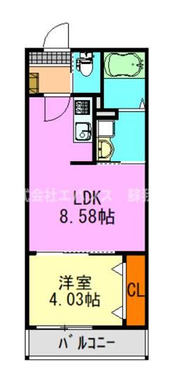 【間取り】 | HFR蘇我B棟