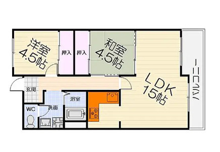 高石市西取石１丁目の一棟マンションの間取り