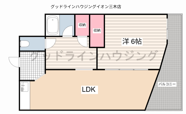 三木グリーンハイツの間取り