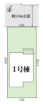 グラファーレ　尾張旭市城山町三ツ池１棟の区画図|ゆとりある区画設計で、家族全員の暮らしにフィットします。暮らしやすさを重視した区画です。