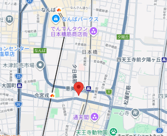プレジオ恵美須2-8Fの地図