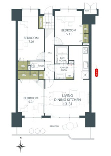 【間取り】サーパス文化の森 