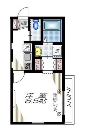 ドルチェガーデン東館の間取り|角部屋３面採光のお部屋