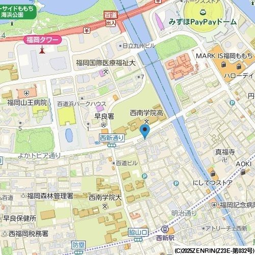 ＫＤＸレジデンス西新の地図
