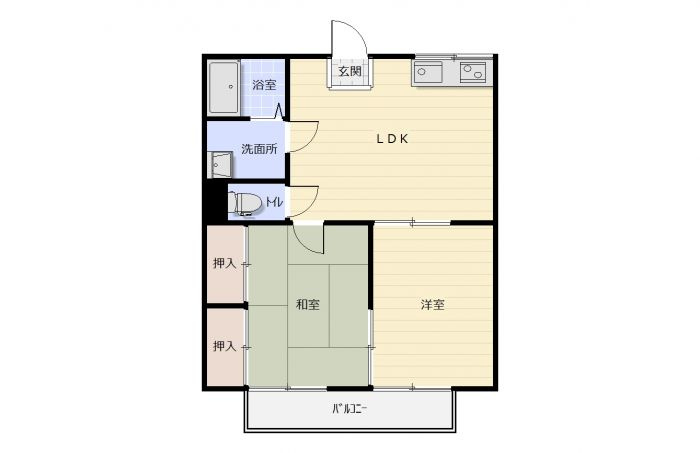 プチアリス　Ａ棟　の間取り
