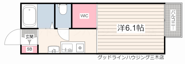 flat大村Ⅲの間取り