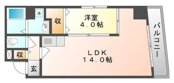 エスペランサ医大東の間取り