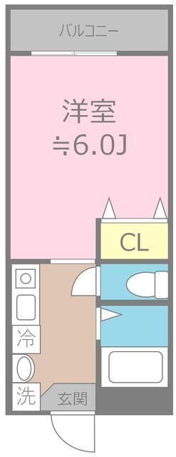 第２メゾンシャンプルの間取り|間取りです。