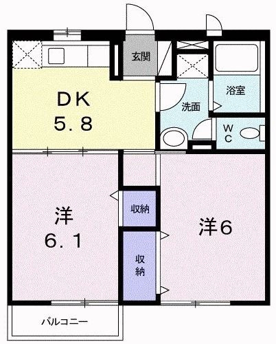 【間取り】 | OMハイツ2(オーエムハイツⅡ)