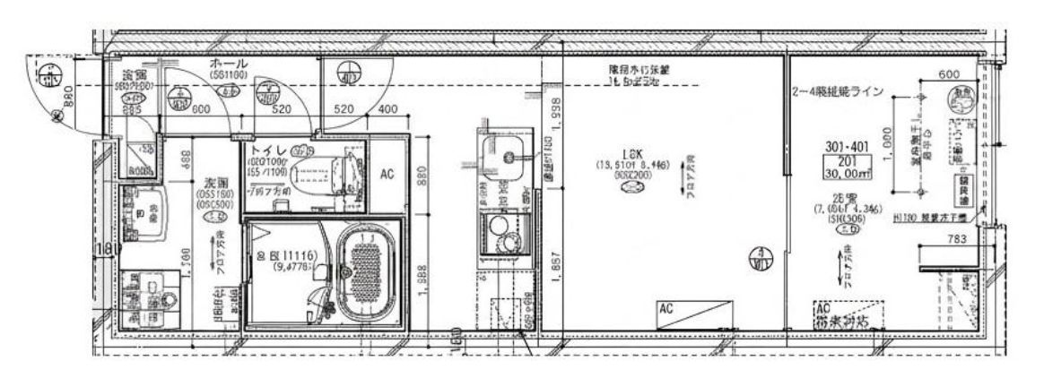 荒川区東日暮里３丁目の賃貸マンションの間取り