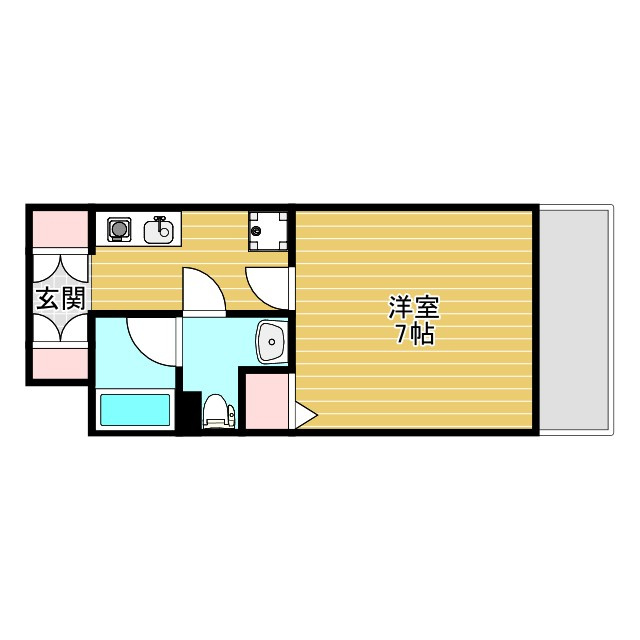 ハピネス江坂の間取り