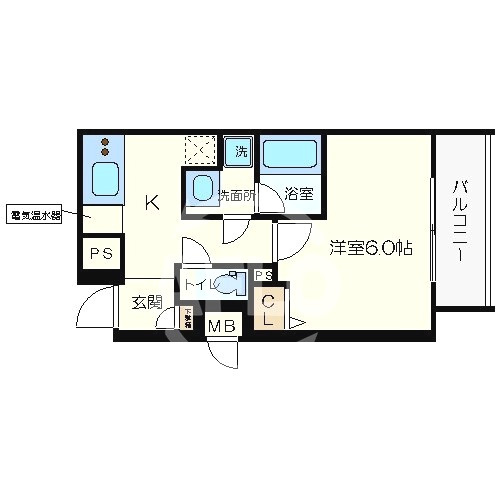 ラブ心斎橋ウエストの間取り|LAV心斎橋WESTT 間取り