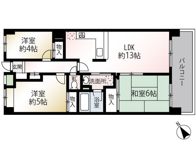 フォレスタ井土ヶ谷Ⅰの間取り