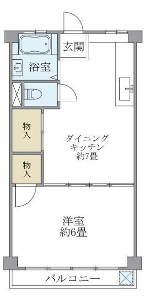 浅川コーポの間取り|間取りです。
