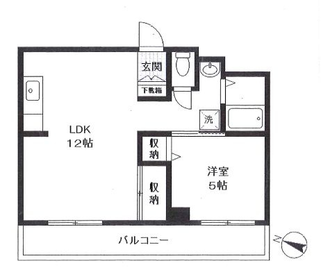 リバーハイツ長者町の間取り