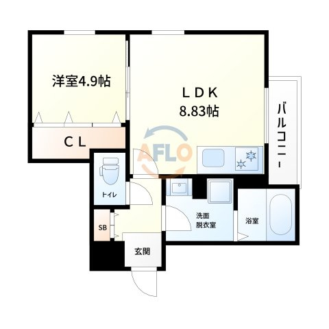 LEGALAND福島Northの間取り|ＬＥＧＡＬＡＮＤ福島Ｎｏｒｔｈ　間取り