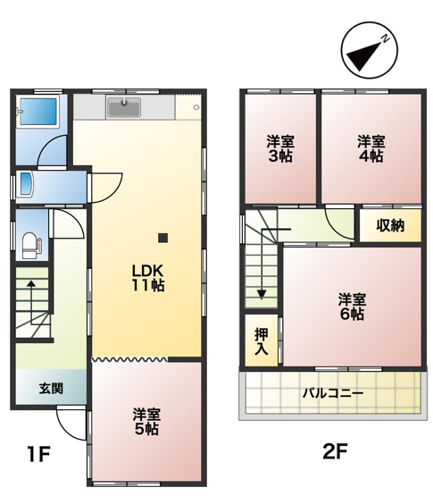 【間取り】 | 別府貸家