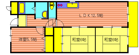 ライフアップハイツの間取り