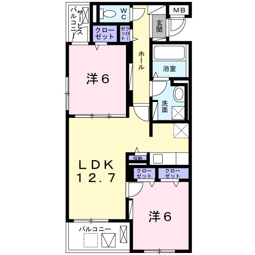 【間取り】 | Ｅａｓｔ　有　Ⅲ