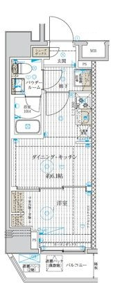 ベルグレード浅草DUEの間取り|間取りです。
