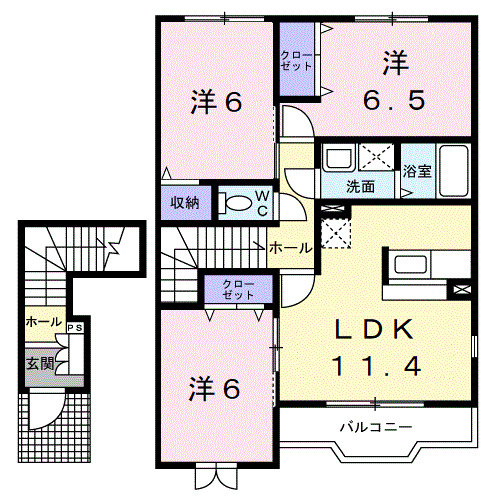 シェーネⅡの間取り