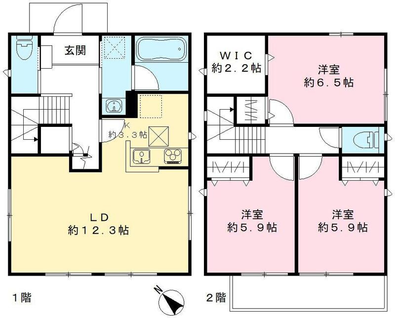 府中市四谷３丁目戸建の間取り