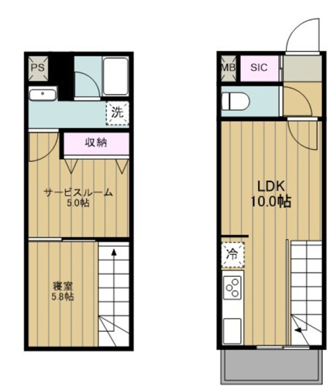 【間取り】 | パークキューブ大森山王