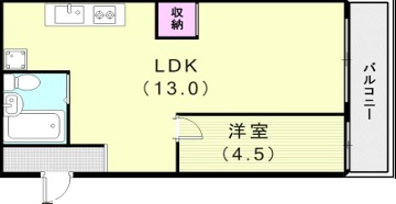 花隈ダイヤハイツの間取り