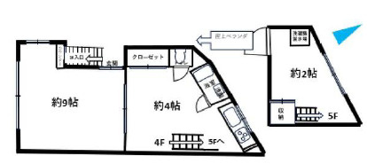 神戸市中央区加納町３丁目の賃貸マンションの間取り