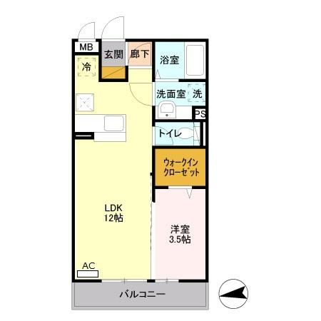 小平市鈴木町２丁目のアパートの間取り