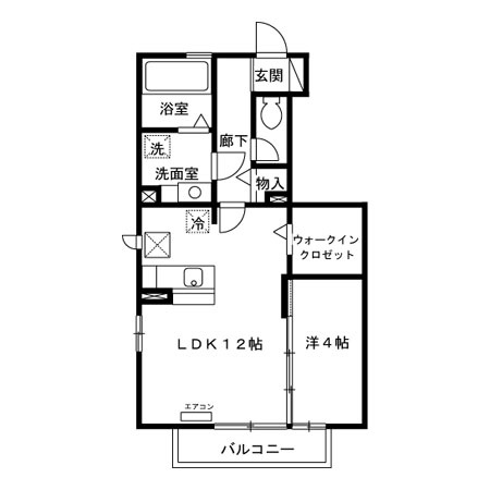 小平市鈴木町２丁目のアパートの間取り