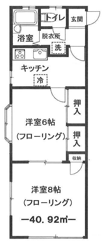 ファミールの間取り|間取りです。