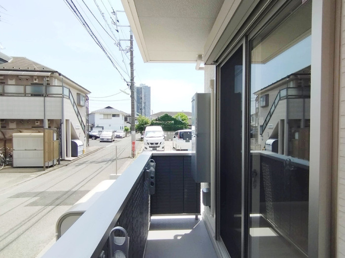セレスティア北烏山のバルコニー