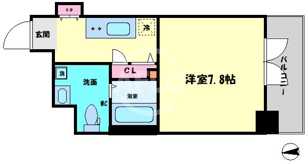 エグゼ難波南Ⅵの間取り|エグゼ難波南VI　間取り