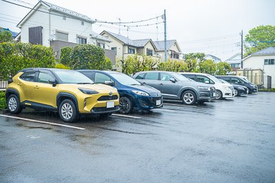 コーボック国領の駐車場