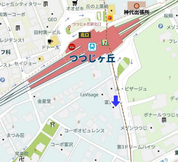 シティ富澤の地図