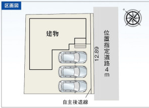 沼津市西間門２期　全１棟　１号棟の区画図