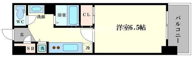 大阪市西区本田１丁目の賃貸マンションの間取り