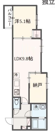MELDIA八広Ⅴの間取り|間取りです。