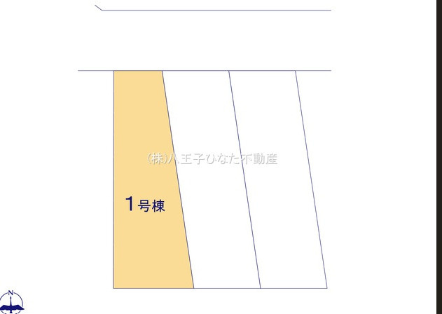 『八王子市新築戸建て』八王子市椚田町593-15【仲介手数料無料】の区画図|～仲介手数料無料☆八王子ひなた不動産～八王子市椚田町　新築戸建て