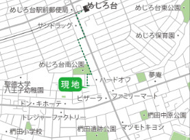 『八王子市新築戸建て』八王子市椚田町593-15【仲介手数料無料】の地図|～仲介手数料無料☆八王子ひなた不動産～八王子市椚田町　新築戸建て