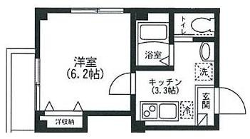 カーサ新蒲田の間取り|間取りです。