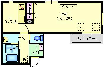 パークサイド　メゾンの間取り