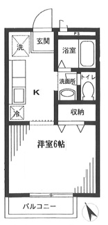 【間取り】 | エスぺラント烏山Ⅱ