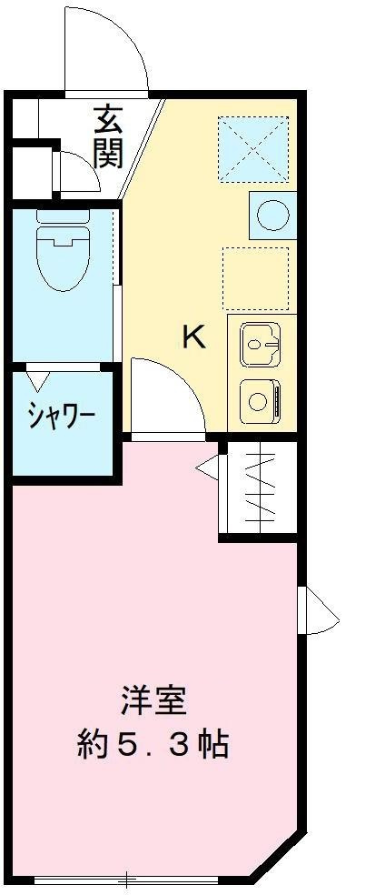ＴＨＥ ＲＯＯＭ’Ｓ大森町駅前の間取り|間取りです。